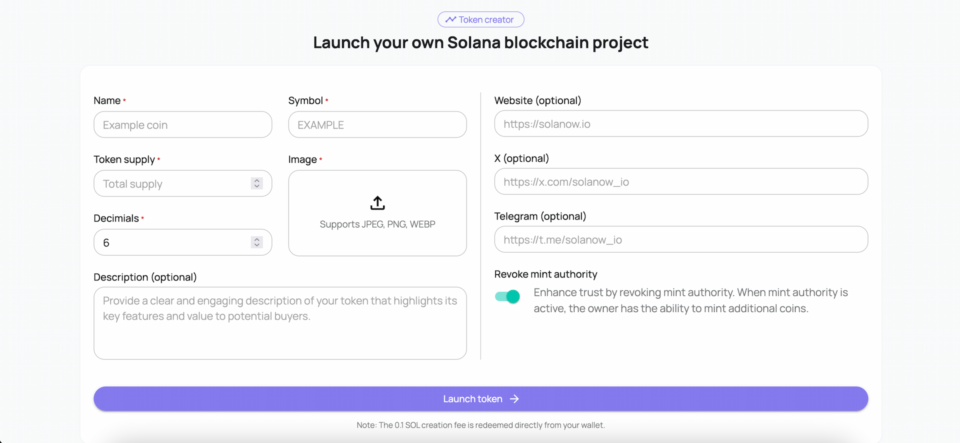 Step 2: Create Your Token